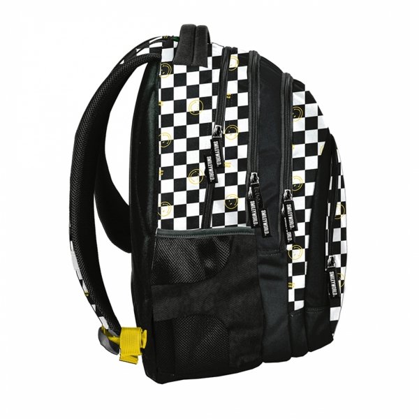 SMILEY SZACHOWNICA DUŻY PLECAK BeUniq MŁODZIEŻOWY SZKOLNY KOMPLET 3 elem.