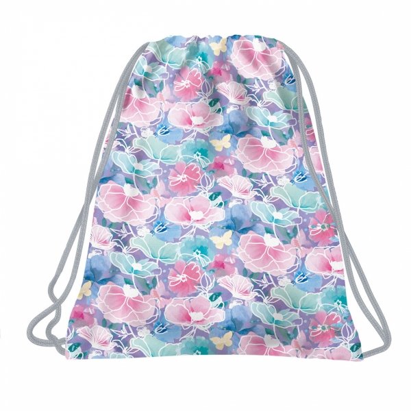 PLECAK KWIATY BACKUP DERFORM DO SZKOŁY MŁODZIEŻOWY PASTELOWY KOMPLET 5 ele.