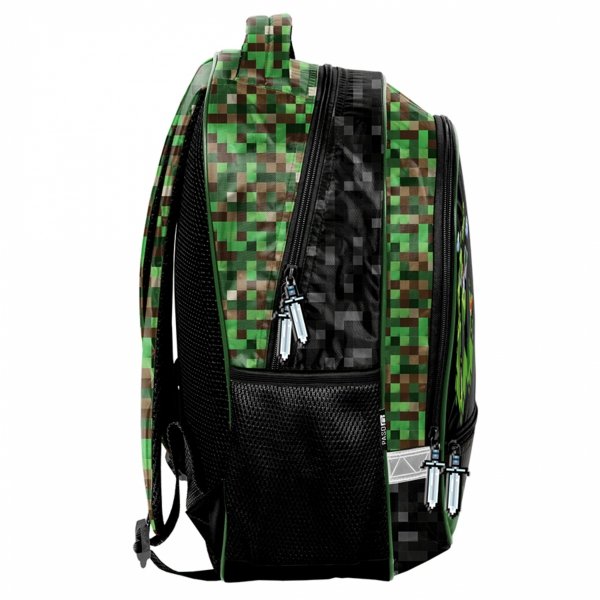 PLECAK MINECRAFT SZKOLNY GAMING GAMER GRA GRY DO 1 KLASY DLA CHŁOPAKÓW PASO