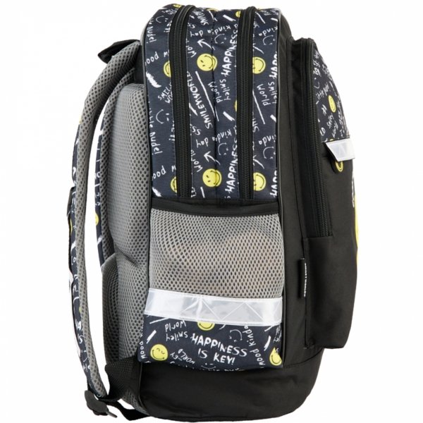 ZESTAW 5w1 SMILEY PLECAK SZKOLNY DZIECIĘCY TORNISTER BUŹKI EMOTKI EMITIKONY