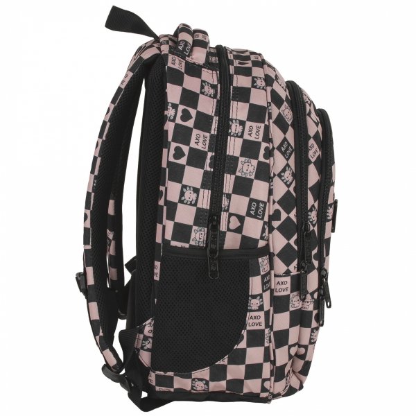 SZACHOWNICA RÓŻOWA PLECAK MŁODZIEŻOWY BACKUP DZIEWCZĘCY SZKOLNY SERCA