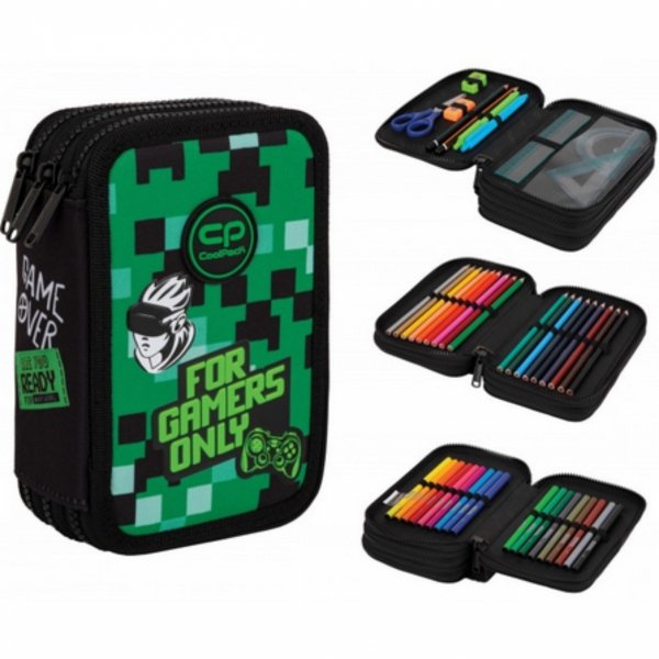 PIÓRNIK 3 KOMOROWY CP COOLPACK Z WYPOSAŻENIEM SZKOLNY GAME ZONE Z PADEM