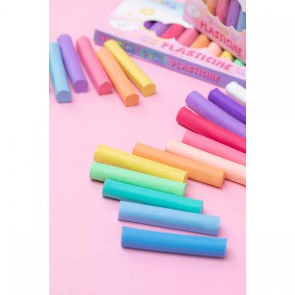 Pastelowa Plastelina Colorino 12 Kolorów Okrągła Szkolna Masa Plastyczna [87805PTR]