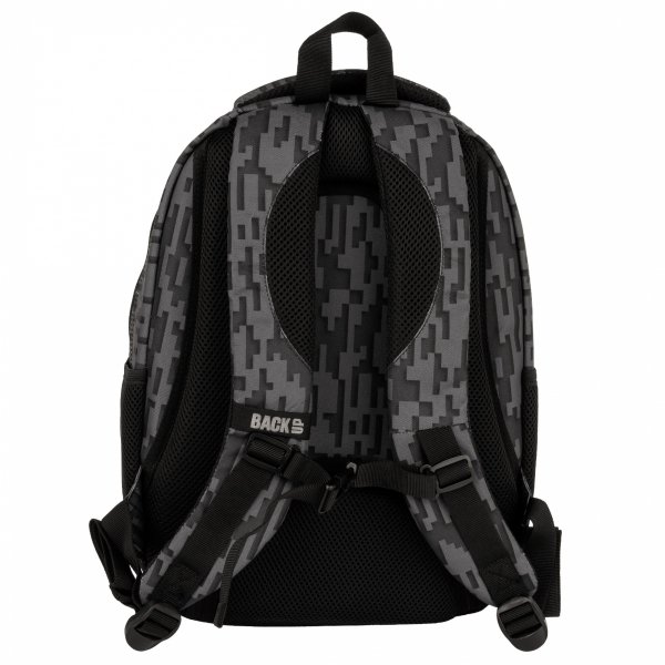 CZARNY PLECAK MŁODZIEŻOWY BACKUP SZKOLNY DERFORM 4 komorowy KOMPLET 5w1