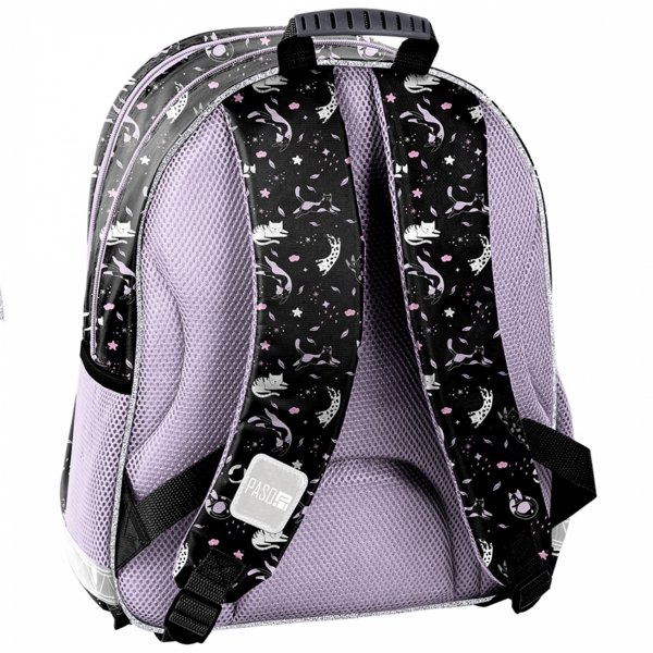 KOTEK PLECAK SZKOLNY Z KOTKIEM DLA DZIEWCZYNEK DO 1 KLASY KOMPLET 3 ele.