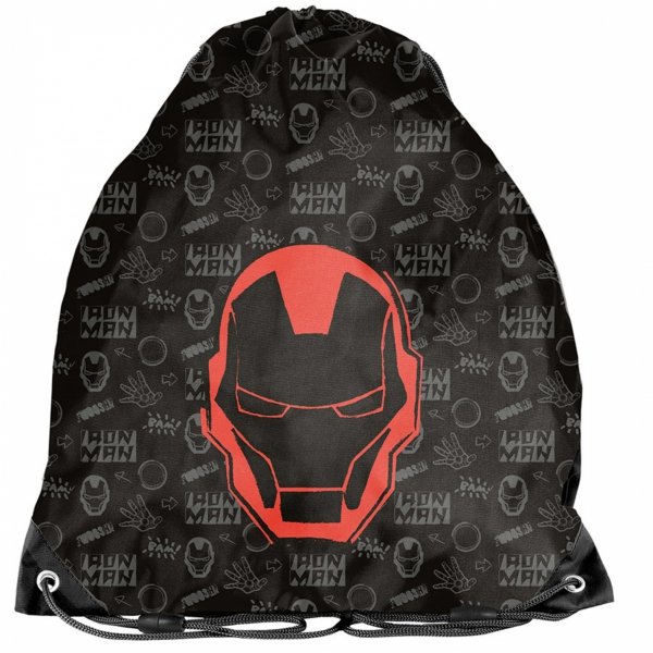 PLECAK IRON MAN SZKOLNY AVENGERS PODSTAWÓWKI DLA CHŁOPAKÓW ZESTAW 5 elem.