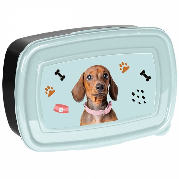 ŚNIADANIÓWKA Z PIESKIEM DLA DZIEWCZYNKI POJEMNIK ŚNIADANIOWY DOG PIESKI