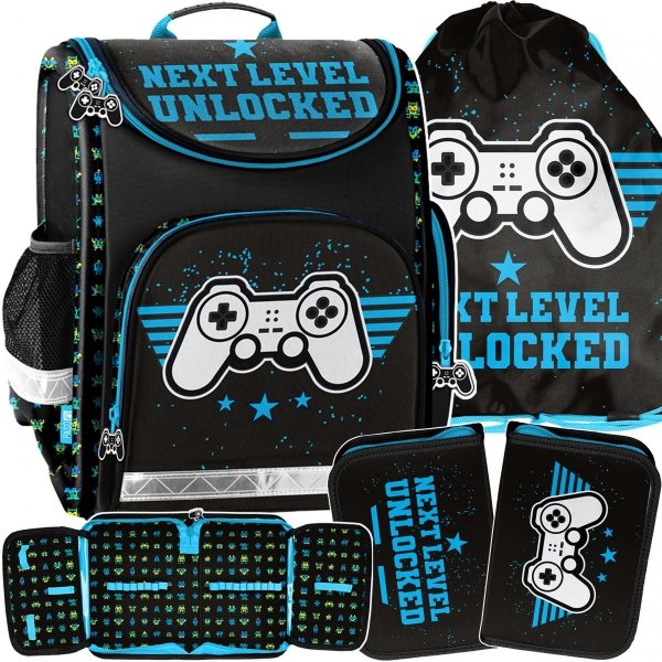 Tornister do szkoły Gamepad Gaming komplet Paso [PP23NX-524]