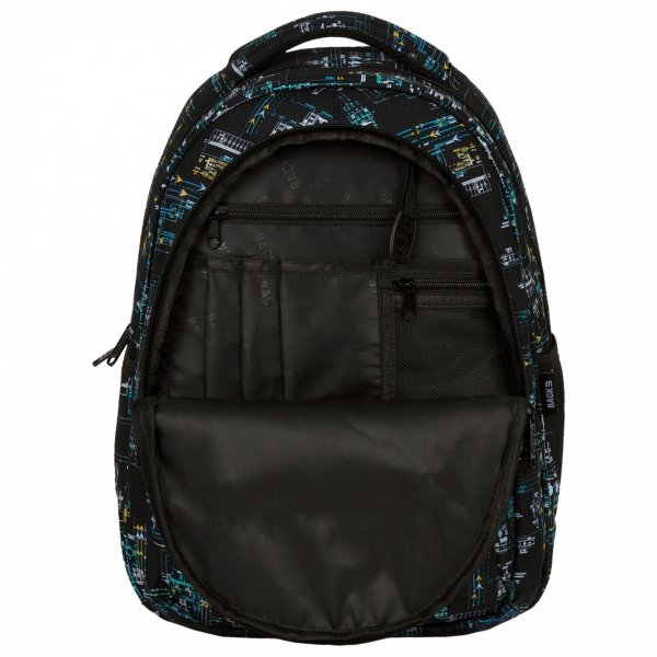 KOMPLET 4 elem PLECAK MŁODZIEŻOWY BACKUP DLA CHŁOPAKA SZKOLNY UKŁAD SCALONY