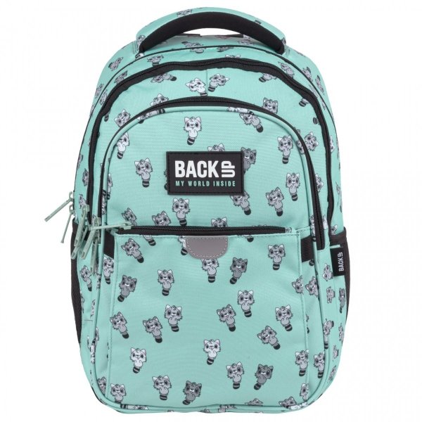 Plecak w Szopy Backup dla Młodzieży Seledynowy komplet [PLB4P76]