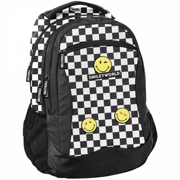SMILEY PLECAK DLA MŁODZIEŻY SZACHOWNICA SZKOLNY PASO BEUNIQ KRATOWNICA