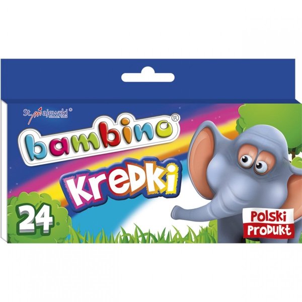 Oryginalne Kredki Bambino Szkolne 24 Kolory St.Majewski [000218]