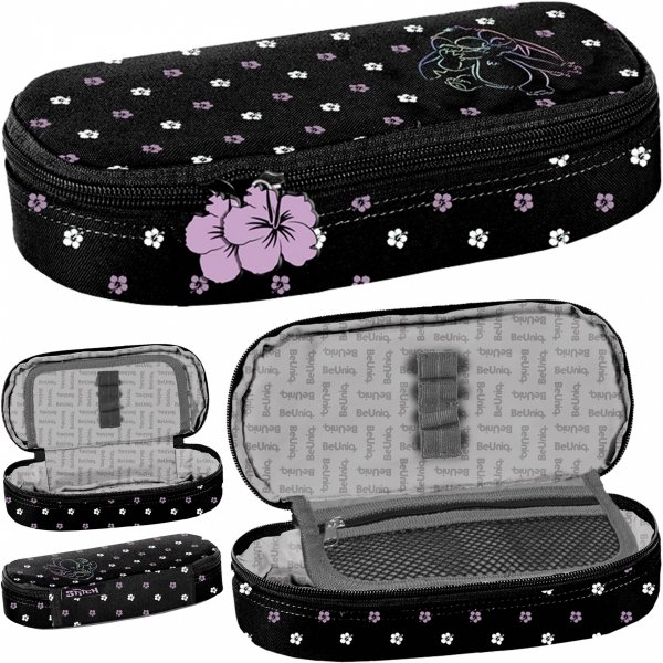 STITCH PIÓRNIK DLA UCZNIÓW BEUNIQ ETUI DO SZKOŁY CZARNY DISNEY