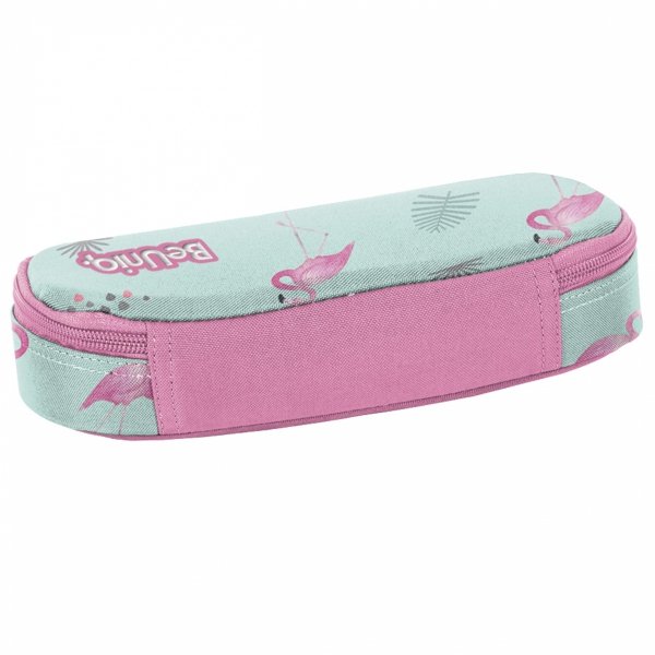 Piórnik Młodzieżowy Szkolny Flamingi do Szkoły Otwierany dla Dziewczynek [PPLF19-013]