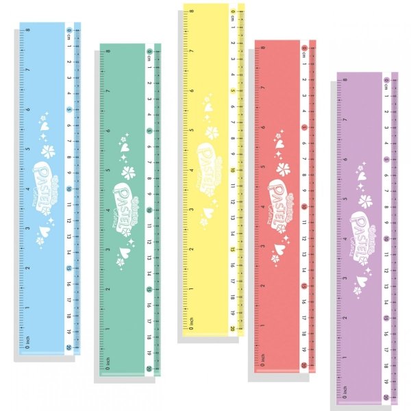 Linijka Colorino Pastelowe Kolory 20 cm [82923PTR]