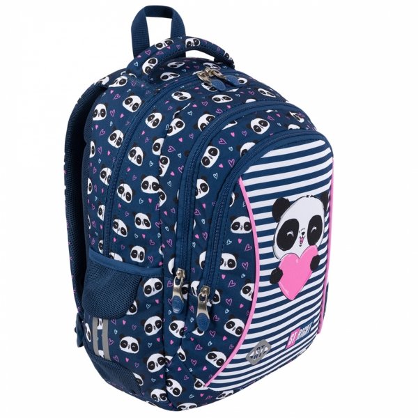 Plecak dla Uczennicy St.Right Majewski Panda zestaw 5w1 [BP26]