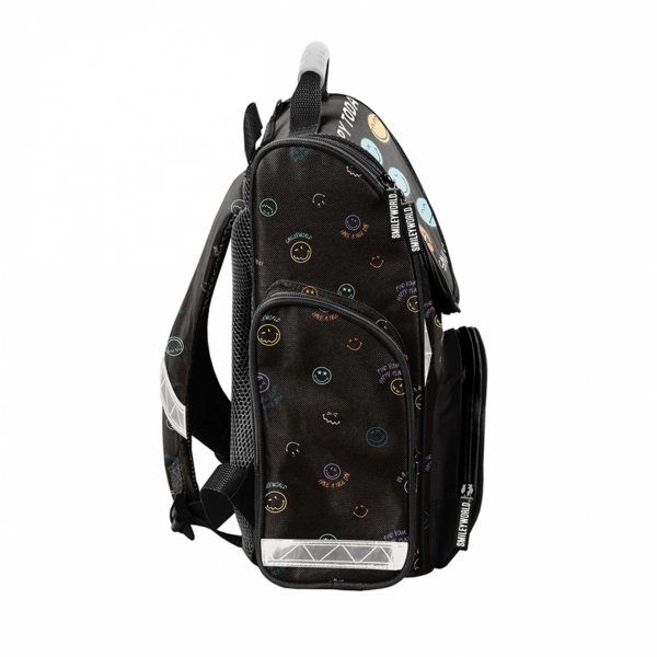 TORNISTER SMILEY SZKOLNY DO KLAS 1-4 DO PODSTAWÓWKI BUŹKI ZESTAW 5el EMOTKI