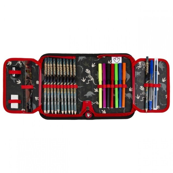 Tyranozaur Chłopięcy Tornister w Zestawie Szkolnym Dinozaur [TEMBDN17]