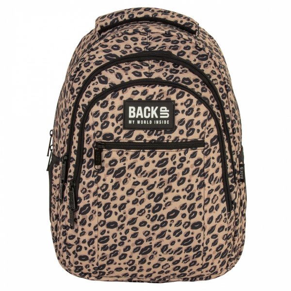 BACKUP MŁODZIEŻOWY SZKOLNY PLECAK PANTERKA ZESTAW 5el USTA DLA DZIEWCZYNY