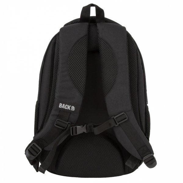 CZARNY PLECAK MŁODZIEŻOWY BACKUP SZKOLNY DERFORM 4 komorowy KOMPLET 5w1