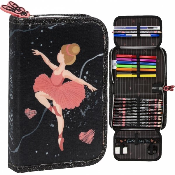 Piórnik Szkolny Baletnica do Podstawówki dla Dziewczynki Tancerka [PWJBL11]Piórnik Szkolny Baletnica do Podstawówki dla Dziewczynki Tancerka [PWJBL11]