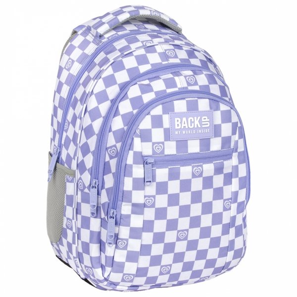 PLECAK BACKUP SZACHOWNICA MŁODZIEŻOWY DLA DZIEWCZYNY SZKOLNY ZESTAW 5w1