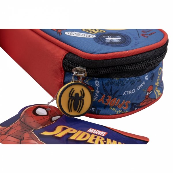 PIÓRNIK SPIDERMAN SZKOLNY SASZETKA MARVEL Z KLAPKĄ ETUI DLA CHŁKOPAKA
