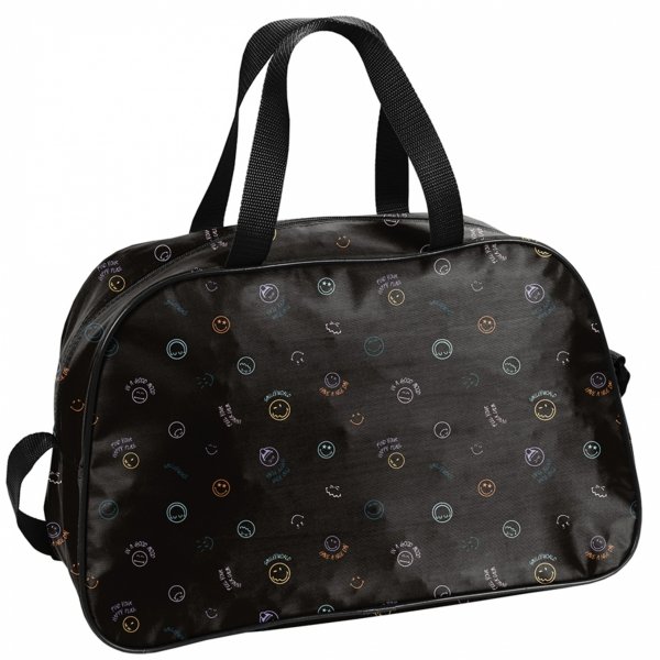 SPORTOWA TORBA NA BASEN SMILEY NA WYCIECZKI EMOTIKONY BUŻKI PASO CZARNA