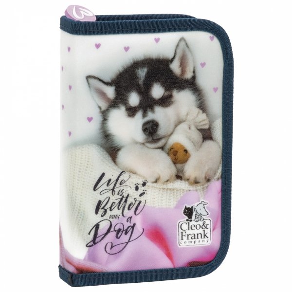 KOMPLET 5elem DERFORM PLECAK Z PIESKAMI DLA UCZENNICY SZKOLNY PIESEK