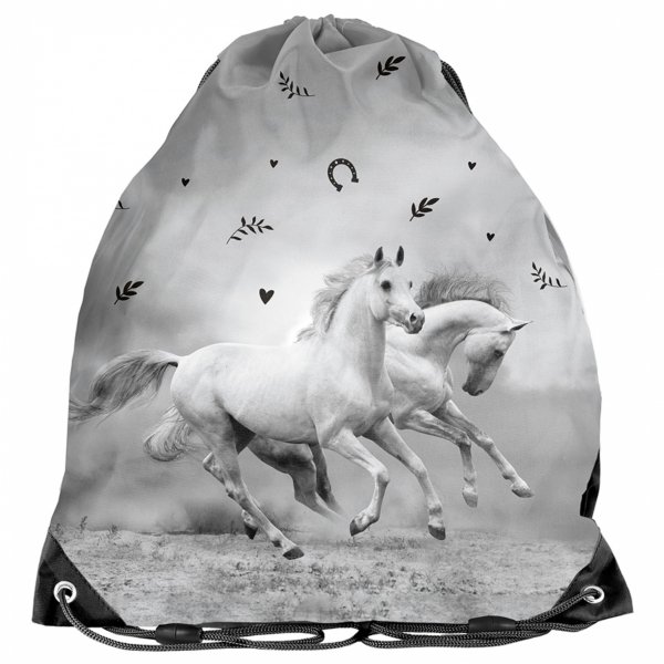 KONIE PLECAK SZKOLNY DLA DZIEWCZYNY ZESTAW 5w1 Z KONIEM HORSE PASO