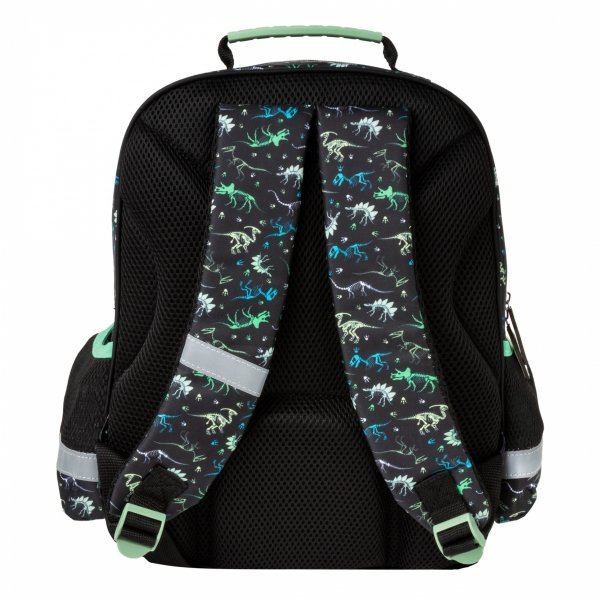 PLECAK DINOZAURY SZKOLNY DO 1 KLASY KOMPLET 5w1 TORNISTER TYRANOZAUR T-REX