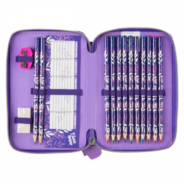 KONIE PIÓRNIK SZKOLNY 2-KOMOROWY Z WYPOSAŻENIEM HORSE DZIEWCZĘCY