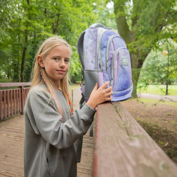 PLECAK BACKUP SZKOLNY MŁODZIEŻOWY DLA DZIEWCZYNY SERCA TWINKLE 4 KOMOROWY