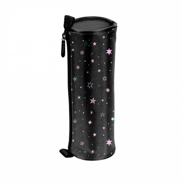 Gwiazdki Czarny Piórnik Szkolny Młodzieżowy Tuba BeUniq [BU23ZD-003]