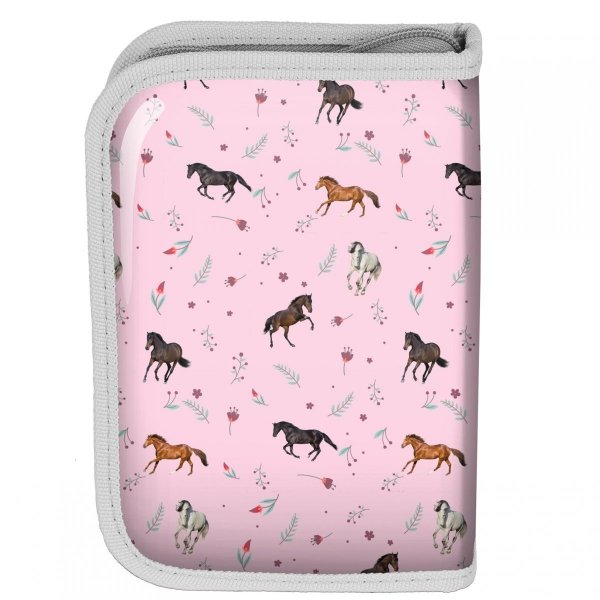 Koniki Piórnik z Wyposażeniem Szkolny z Konikami [PP21KN-001]