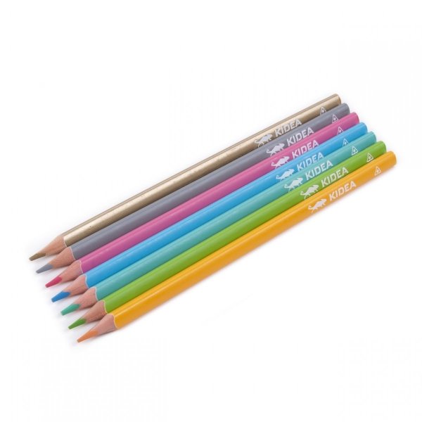 Pastelowe Kredki w Metalowym Pudełku 36 kolorów Kidea [KPTMP36KA]