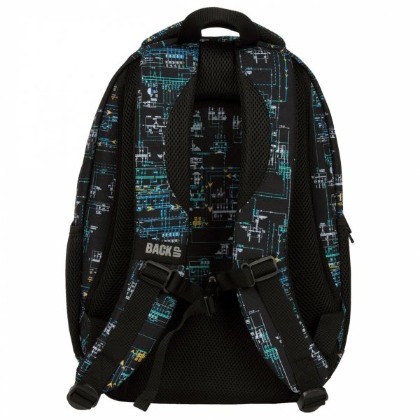 KOMPLET 4w1 PLECAK MŁODZIEŻOWY BACKUP DLA CHŁOPAKA SZKOLNY UKŁAD SCALONY