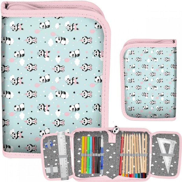 Piórnik z Pandami Dziewczęcy Misie dla Dziewczynek [PP21PD-001]