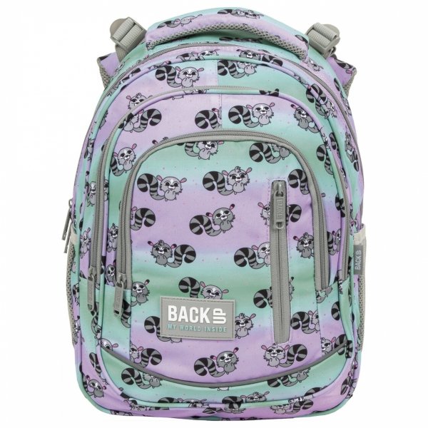 Lemury Backup Plecak Szkolny Zestaw 3w1 Dziewczęcy [PLB5R03]