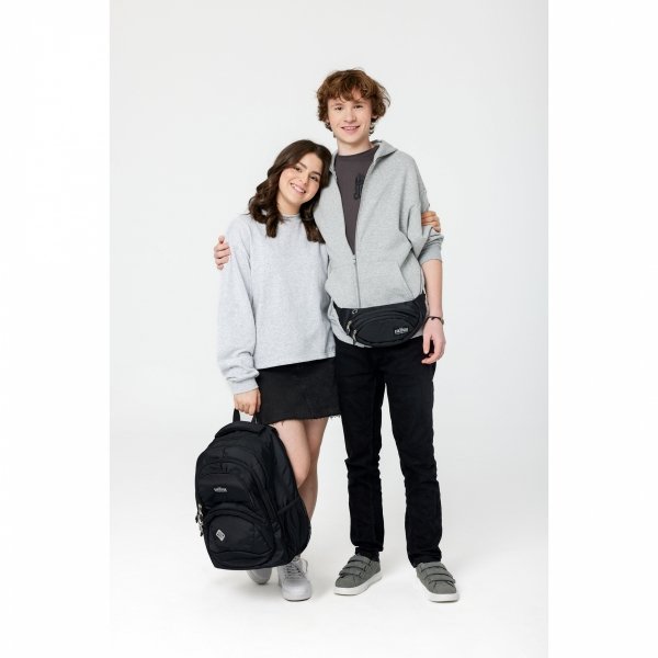 PLECAK CZARNY ST.RIGHT SZKOLNY MAJEWSKI MŁODZIEŻOWY SPORTOWY