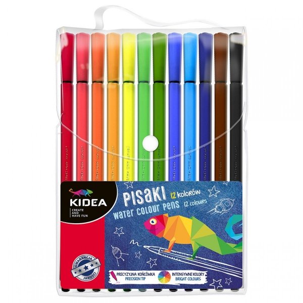 Flamastry dla Dzieci Pisaki Mazaki Kidea 12 Kolorów [PI12KA]