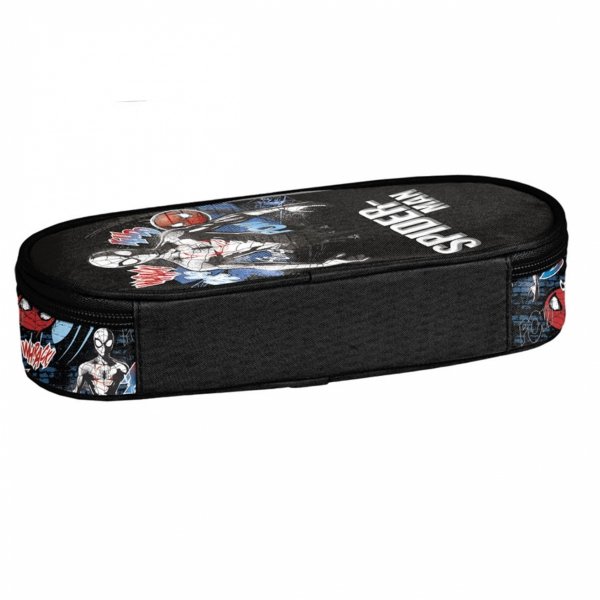 PIÓRNIK SPIDER-MAN CHŁOPIĘCY SZKOLNY OWALNY Z KLAPKĄ DO PODSTAWÓWKI