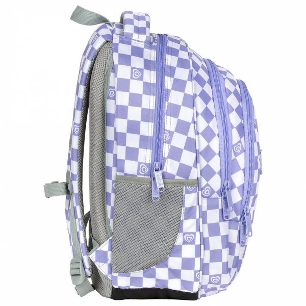 FIOLET SZACHOWNICA MŁODZIEŻOWY PLECAK BACKUP DZIEWCZĘCY SZKOLNY ZESTAW 3w1