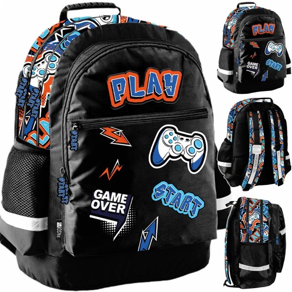 GAMER PLECAK SZKOLNY DO PODSTAWÓWKI GRA GRY DO 1 KLASY GAMING CHŁOPIĘCY