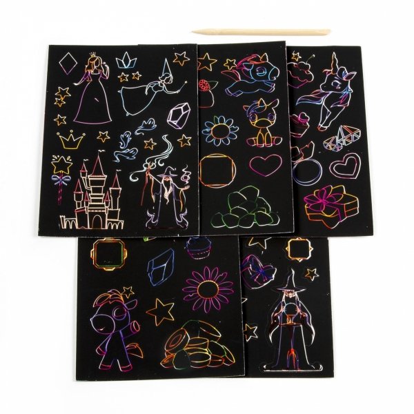 Naklejki do Wydrapywania Magiczny Świat Kidea Wydrapywanka Jednorożec [WNBKA]