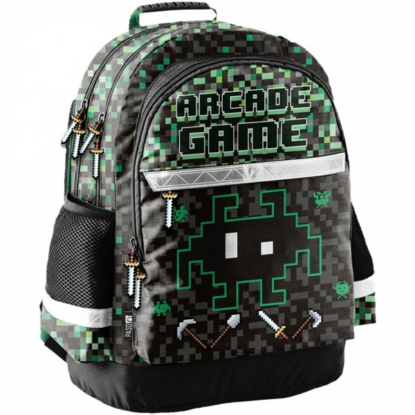 GAMER PLECAK CHŁOPIĘCY SZKOLNY PIKSELE DO PODSTAWÓWKI PASO GAMING GRA