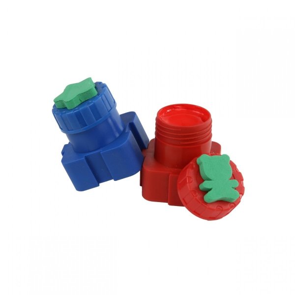 Farby do Malowania Palcami ze Stempelkami 6 Kolorów Kidea dla Dzieci [FDPS6KA]