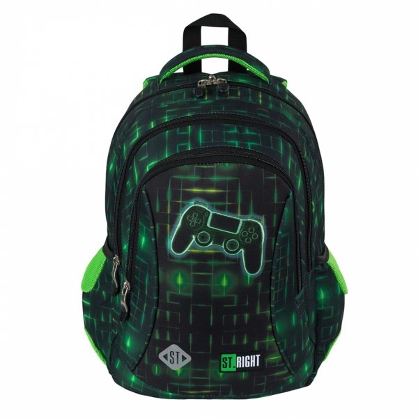 GAMER PLECAK ST.RIGHT SZKOLNY GAME ZESTAW 3w1 GRY DLA CHŁOPAKÓW GAMEPAD