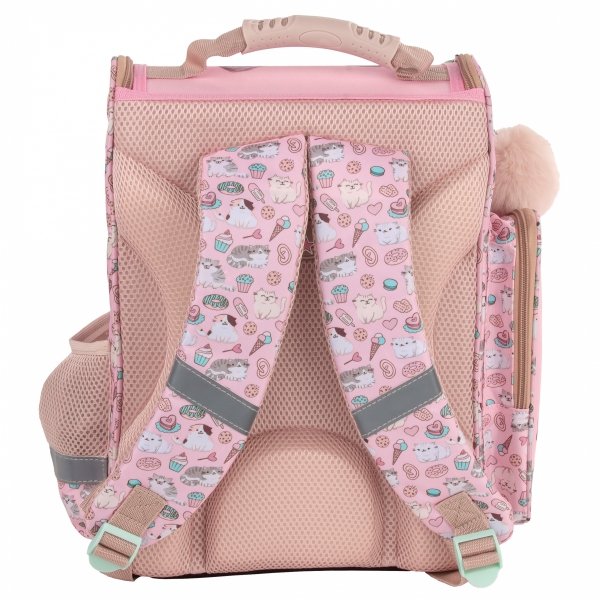 TORNISTER SZKOLNY KOTEK DERFORM ZESTAW 3w1 DLA DZIEWCZYNEK Z KOTKAMI CATS