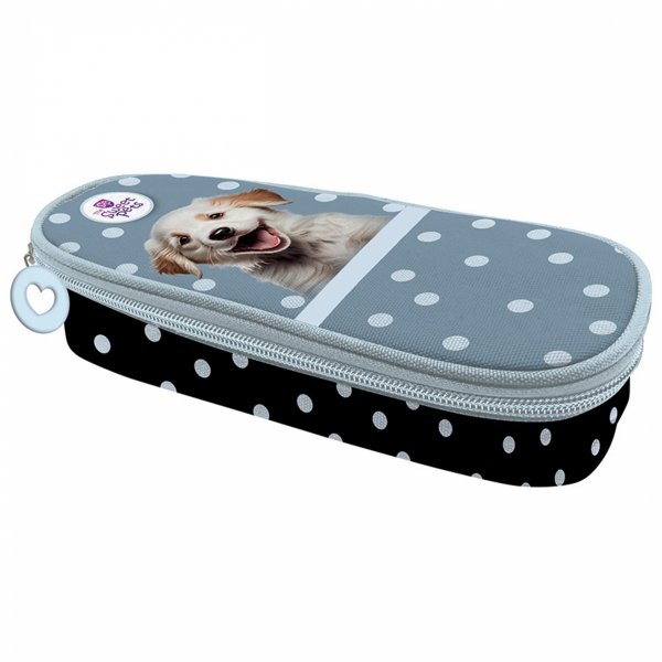 PIESKI PIÓRNIK SZKOLNY SASZETKA Z KLAPKĄ DZIEWCZĘCY THE SWEET PETS